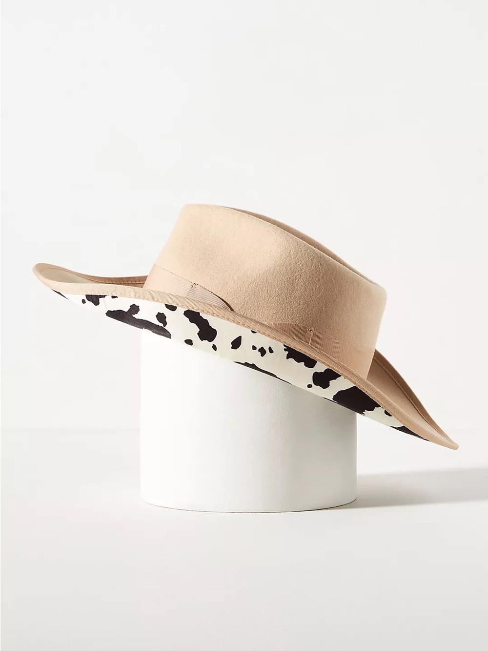 NWT Anthropologie Wyeth Cow Print Rancher Hat
